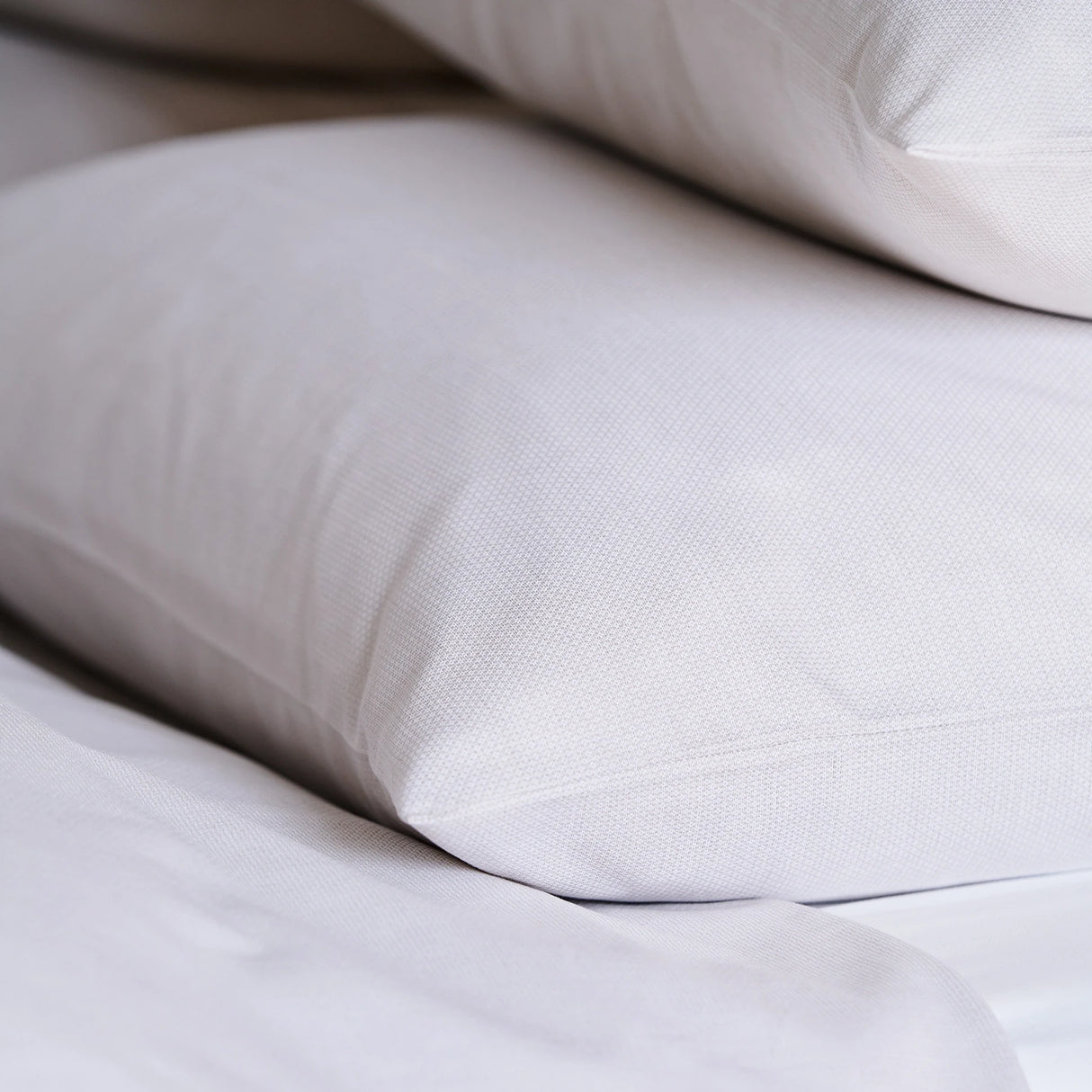 Struktur der beigen Bettwäsche Mimi - exklusive Hotelbettwäsche mit innovativer, pflegeleichter Textur