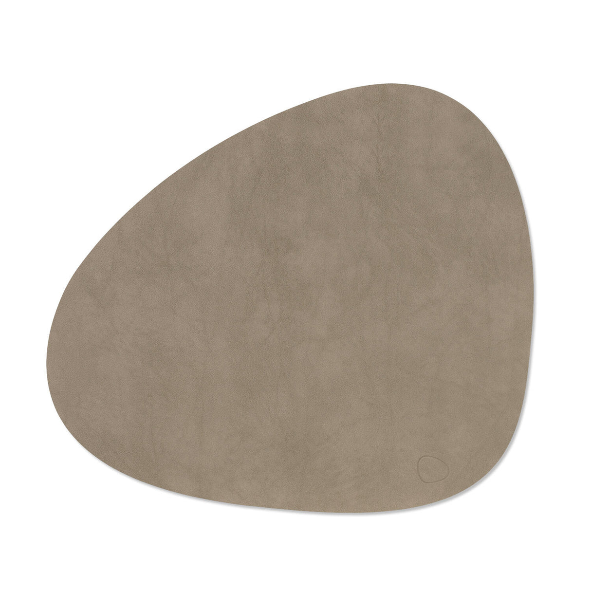 Hochwertiges Tischset aus recyceltem Leder in Taupe/Grau/Beige von Lind DNA bei Velvetana