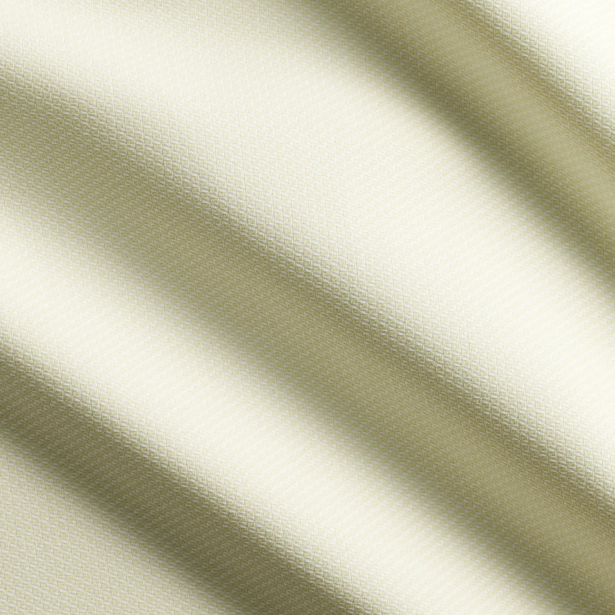 Detailaufnahme des gelben Stoffs - hochwertiges, langlebiges Material mit edler Struktur