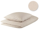 Beige Hotelbettwäsche mit feinem Muster - luxuriös, pflegeleicht & innovativ dank Beirtex-Technologie