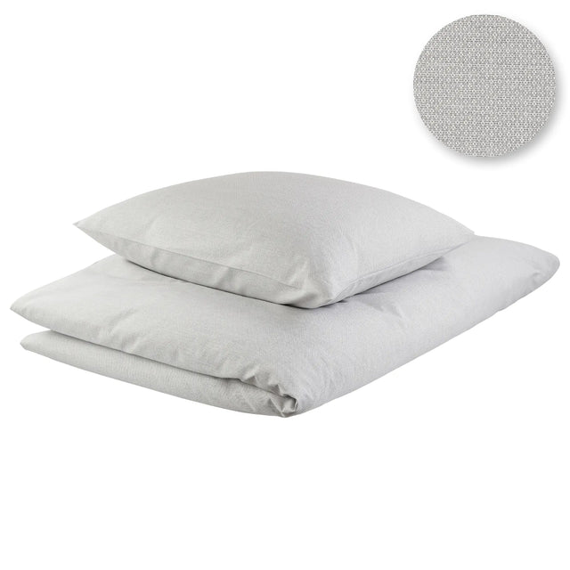 Graue Hotelbettwäsche Mimi mit feinem Muster - edel, pflegeleicht & langlebig mit Beirtex-Technologie