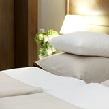 Kombinationsmöglichkeiten der Bettwäsche Verdi - hochwertige Hotelbettwäsche in Beige & Weiß