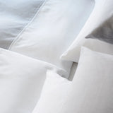 Pflegeleichte grau/weiße Bettbezüge & Kissenbezüge