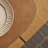 Hochwertiges Tischset in Braun aus recyceltem Leder bei Velvetana für Hotel, Apartment & Zuhause