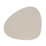 Tischset Curve in Corduroy Oyster White bei Velvetana aus recyceltem Leder
