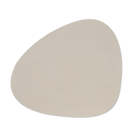 Tischset Curve in Corduroy Oyster White bei Velvetana aus recyceltem Leder
