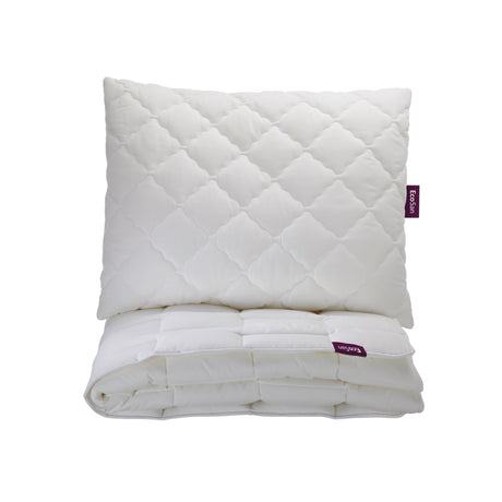 Kissen Eco San mit passender Decke - weiche, temperaturausgleichende Bettwaren bei Velvetana