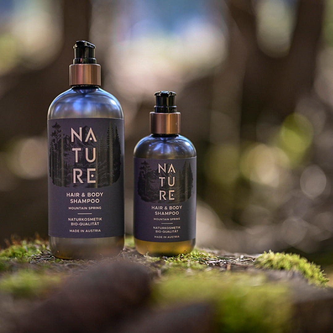 Shampoo & Duschgel von Nature – made in Austria.