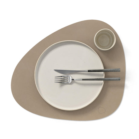 Platzset pflegeleicht und modern in ClayBrown aus recyceltem Leder bei Velvetana