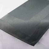 Stoffserviette mit Atlaskante in Graphit/Anthrazit - edler Farbton für moderne Gastronomie & gehobene Hotellerie