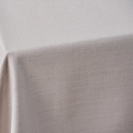 Detailaufnahme der beigen Tischwäsche Asti - edle Farbvariante mit feiner, langlebiger Struktur